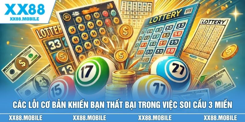 Các lỗi cơ bản khiến bạn thất bại trong việc soi cầu 3 miền