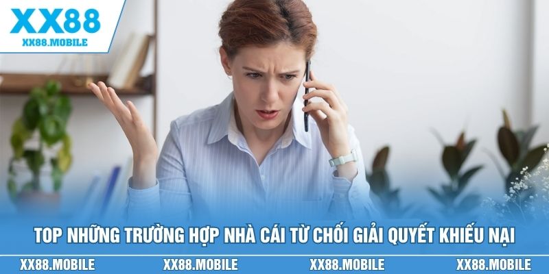 Top những trường hợp nhà cái từ chối giải quyết khiếu nại