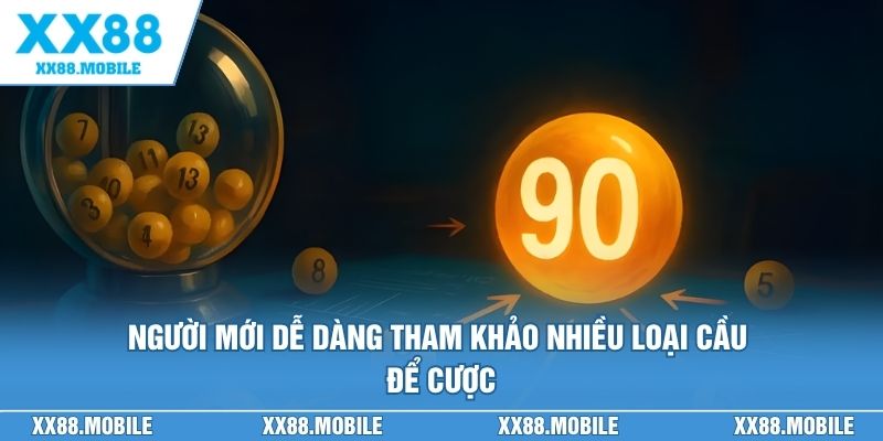 Người mới dễ dàng tham khảo nhiều loại cầu để cược